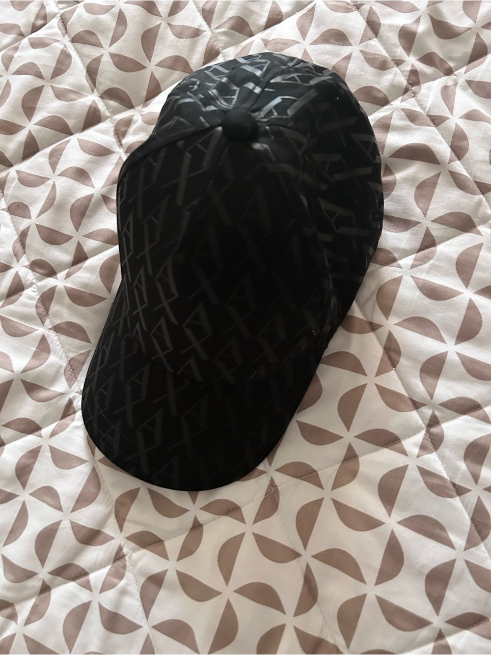 Armani Exchange Black Logo Baseball Cap